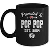 Promoted To Pop Pop Est 2024 Funny First Time Fathers Day Mug | teecentury