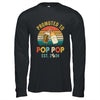 Promoted To Pop Pop Est 2024 Vintage New Fathers Day Shirt & Hoodie | teecentury