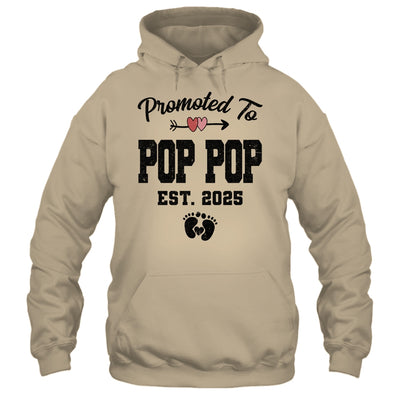 Promoted To Pop Pop Est 2025 First Time Fathers Day Shirt & Hoodie | teecentury