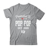 Promoted To Pop Pop Est 2025 Funny First Time Fathers Day Shirt & Hoodie | teecentury