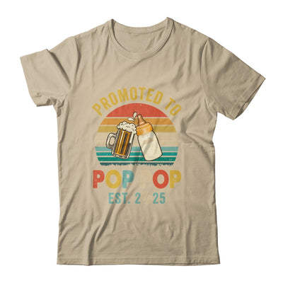 Promoted To Pop Pop Est 2025 Vintage New Fathers Day Shirt & Hoodie | teecentury
