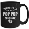 Promoted To Pop Pop Est 2026 Fathers Day First Time New Mug | teecentury