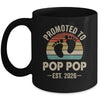 Promoted To Pop Pop Est 2026 Fathers Day Vintage Mug | teecentury