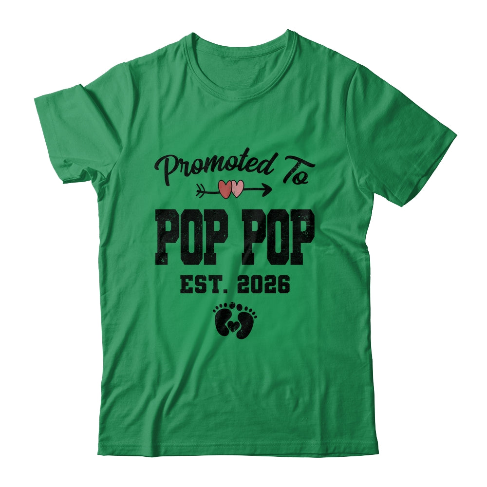 Promoted To Pop Pop Est 2026 First Time Fathers Day Shirt & Hoodie | teecentury