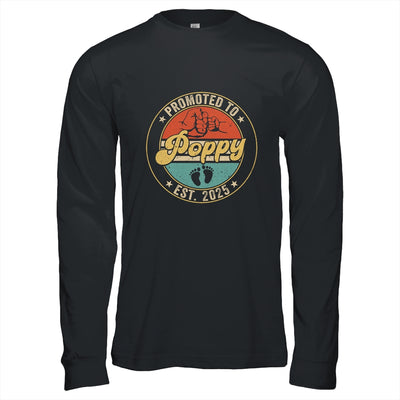 Promoted To Poppy 2025 Pregnancy New First Poppy Retro Shirt & Hoodie | teecentury