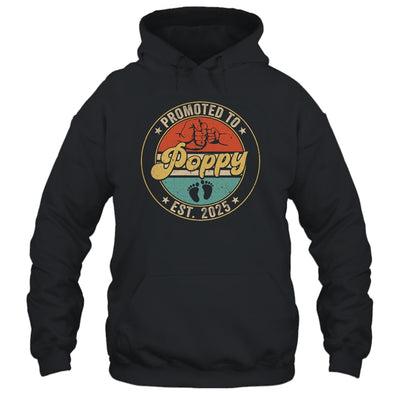 Promoted To Poppy 2025 Pregnancy New First Poppy Retro Shirt & Hoodie | teecentury