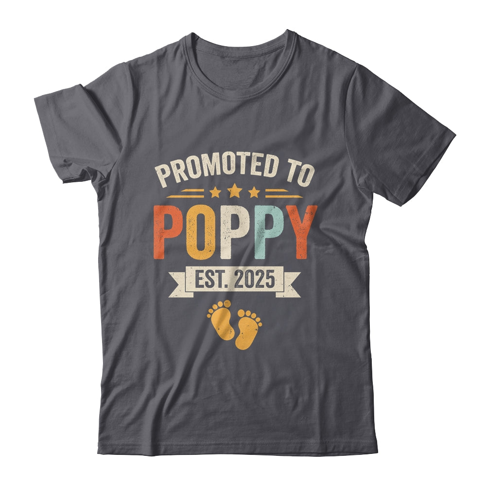 Promoted To Poppy 2025 Retro Soon To Be Poppy Est 2025 Shirt & Hoodie | teecentury
