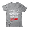 Promoted To Poppy Again 2024 Pregnancy Announcement Shirt & Hoodie | teecentury