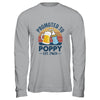 Promoted To Poppy Est 2024 First Time Fathers Day Vintage Shirt & Hoodie | teecentury