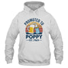 Promoted To Poppy Est 2024 First Time Fathers Day Vintage Shirt & Hoodie | teecentury