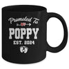 Promoted To Poppy Est 2024 Funny First Time Fathers Day Mug | teecentury