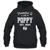 Promoted To Poppy Est 2024 Funny First Time Fathers Day Shirt & Hoodie | teecentury