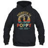 Promoted To Poppy Est 2025 Fathers Day Vintage Shirt & Hoodie | teecentury