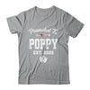Promoted To Poppy Est 2025 Funny First Time Fathers Day Shirt & Hoodie | teecentury