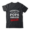 Promoted To Pops Again 2024 Pregnancy Announcement Shirt & Hoodie | teecentury