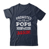 Promoted To Pops Again 2024 Pregnancy Announcement Shirt & Hoodie | teecentury