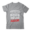 Promoted To Pops Again 2024 Pregnancy Announcement Shirt & Hoodie | teecentury