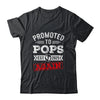 Promoted To Pops Again 2025 Pregnancy Announcement Shirt & Hoodie | teecentury