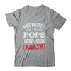 Promoted To Pops Again 2026 Pregnancy Announcement Shirt & Hoodie | teecentury