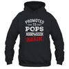 Promoted To Pops Again 2026 Pregnancy Announcement Shirt & Hoodie | teecentury