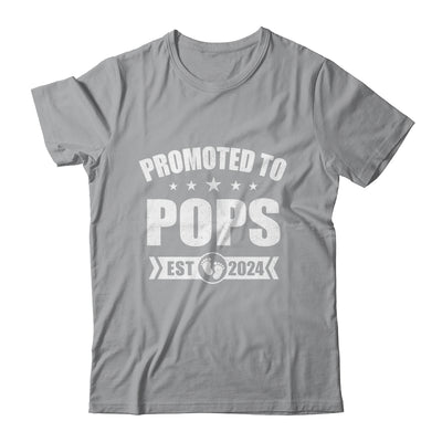 Promoted To Pops Est 2024 Fathers Day First Time New Pops Shirt & Hoodie | teecentury