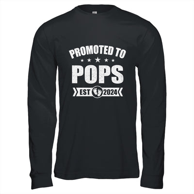 Promoted To Pops Est 2024 Fathers Day First Time New Pops Shirt & Hoodie | teecentury