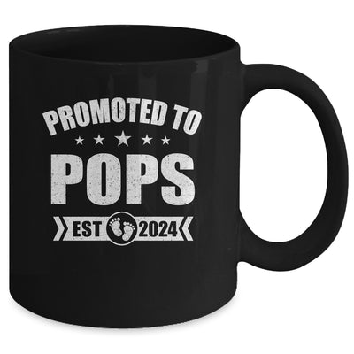 Promoted To Pops Est 2024 Fathers Day First Time New Pops Mug | teecentury