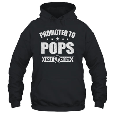 Promoted To Pops Est 2024 Fathers Day First Time New Pops Shirt & Hoodie | teecentury