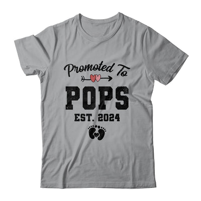 Promoted To Pops Est 2024 First Time Fathers Day Shirt & Hoodie | teecentury
