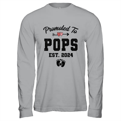 Promoted To Pops Est 2024 First Time Fathers Day Shirt & Hoodie | teecentury