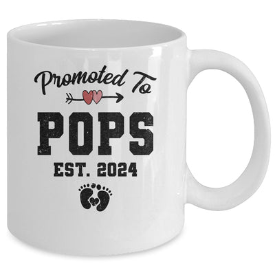 Promoted To Pops Est 2024 First Time Fathers Day Mug | teecentury