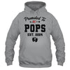 Promoted To Pops Est 2024 First Time Fathers Day Shirt & Hoodie | teecentury