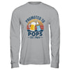 Promoted To Pops Est 2024 First Time Fathers Day Vintage Shirt & Hoodie | teecentury