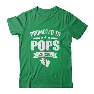 Promoted To Pops Est 2025 Fathers Day First Time New Pops Shirt & Hoodie | teecentury
