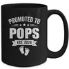 Promoted To Pops Est 2026 Fathers Day First Time New Pops Mug | teecentury