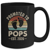 Promoted To Pops Est 2026 Fathers Day Vintage Mug | teecentury