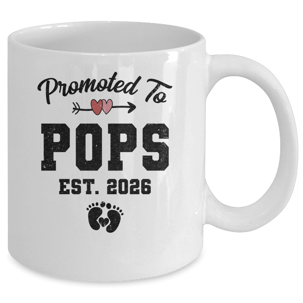 Promoted To Pops Est 2026 First Time Fathers Day Mug | teecentury