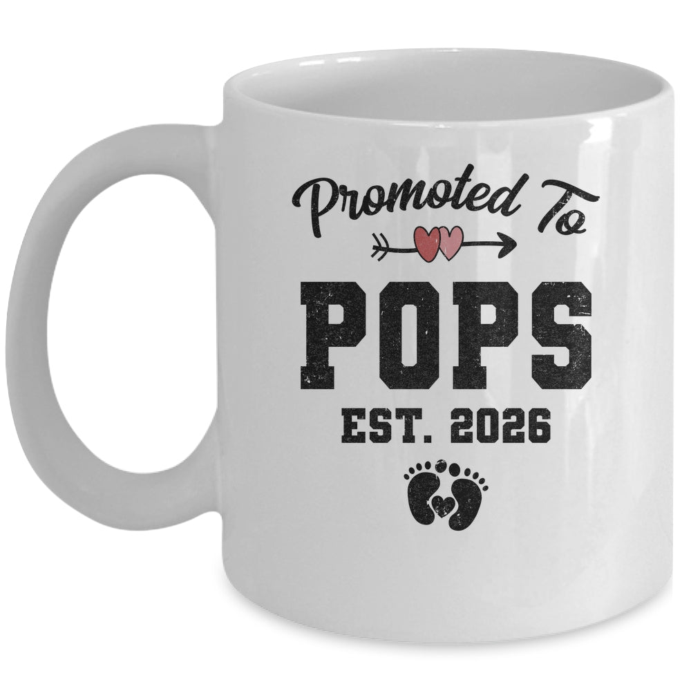 Promoted To Pops Est 2026 First Time Fathers Day Mug | teecentury