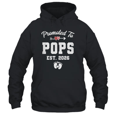 Promoted To Pops Est 2026 Funny First Time Fathers Day Shirt & Hoodie | teecentury
