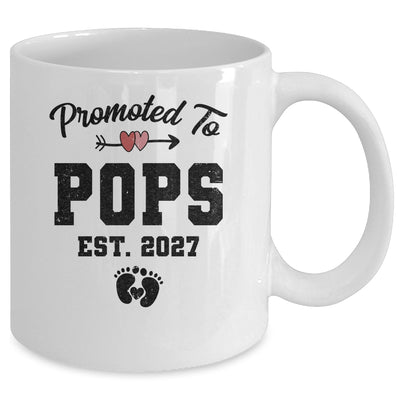 Promoted To Pops Est 2027 First Time Fathers Day Mug | teecentury