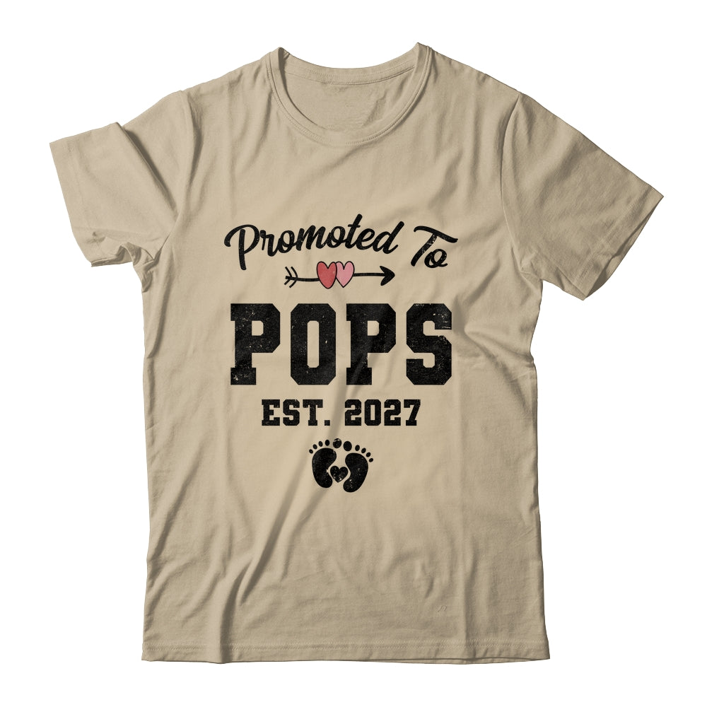 Promoted To Pops Est 2027 First Time Fathers Day Shirt & Hoodie | teecentury
