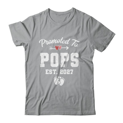 Promoted To Pops Est 2027 Funny First Time Fathers Day Shirt & Hoodie | teecentury