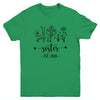 Promoted To Sister Est 2026 Pregnancy Announcement Flower Youth Shirt | teecentury