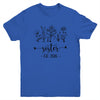 Promoted To Sister Est 2026 Pregnancy Announcement Flower Youth Shirt | teecentury