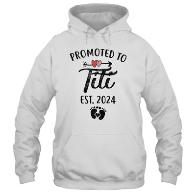 Promoted To Titi Est 2024 First Time Mothers Day Shirt & Tank Top | teecentury