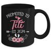 Promoted To Titi Est 2024 Mothers Day First Time Mug | teecentury
