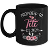 Promoted To Titi Est 2024 Mothers Day First Time Mug | teecentury