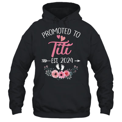 Promoted To Titi Est 2024 Mothers Day First Time Shirt & Tank Top | teecentury