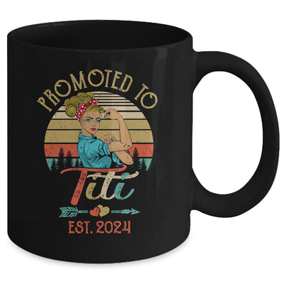 Promoted To Titi Est 2024 Retro First Time Titi Mug | teecentury