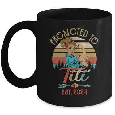 Promoted To Titi Est 2024 Retro First Time Titi Mug | teecentury